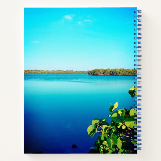 穏やかな水 ノートブック (裏面)