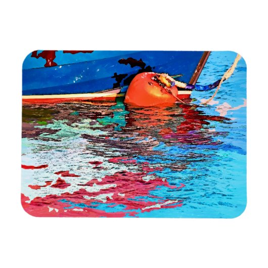 穏やかな水 マグネット (横)