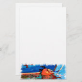 穏やかな水 便箋 (正面/裏面)