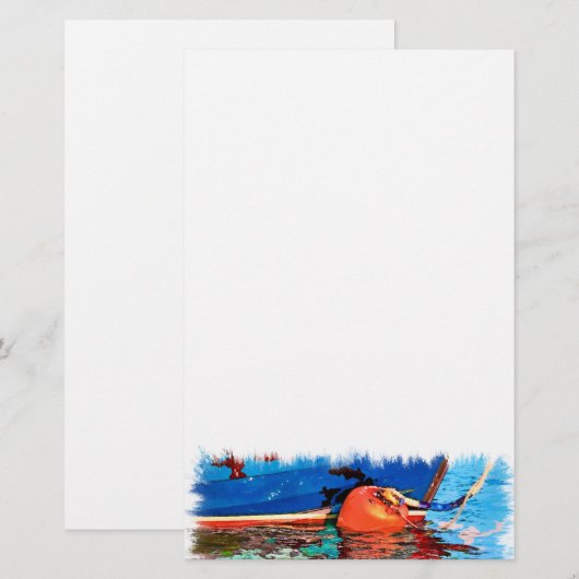 穏やかな水 便箋 (正面/裏面)