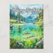 穏やかな池の太陽の日 ポストカード (正面)