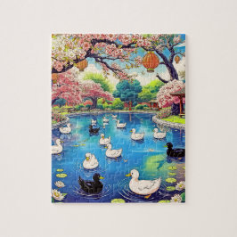 穏やかな池 ジグソーパズル