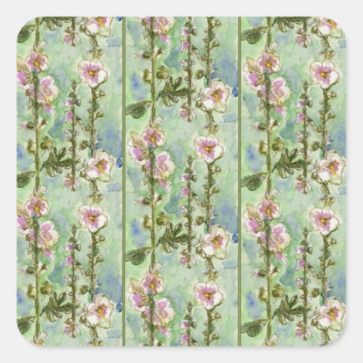 穏やかな泡 スクエアシール (正面)