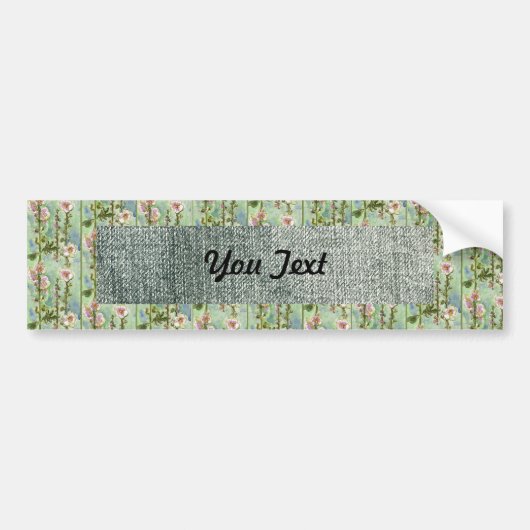 穏やかな泡 バンパーステッカー (正面)