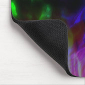 穏やかな波に沈む派手な赤と濃い青 マウスパッド (コーナー)