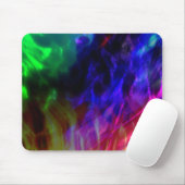 穏やかな波に沈む派手な赤と濃い青 マウスパッド (マウス)