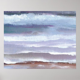 穏やかな波に漂うクリケットダイアン海ポスター ポスター