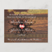 穏やかな波の下のセピア古い時間バラ 案内ポストカード (裏面)