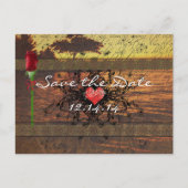 穏やかな波の下のセピア古い時間バラ 案内ポストカード (正面)