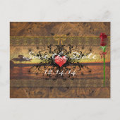 穏やかな波の下のセピア古い時間バラ 案内ポストカード (正面)