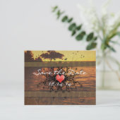 穏やかな波の下のセピア古い時間バラ 案内ポストカード (スタンド正面)