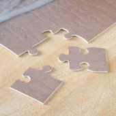 穏やかな波の家族と美しい海の夕日 ジグソーパズル (側面)