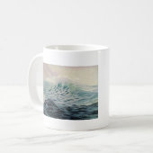 穏やかな波の美しい自然マグカップ コーヒーマグカップ (正面左)