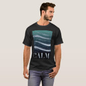 穏やかな波瞑想リラクゼーションアパレル Tシャツ (正面フル)