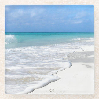 穏やかな波 ガラスコースター