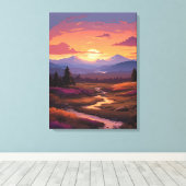 穏やかな流れ キャンバスプリント (インサイチュ (ウッドフロア))