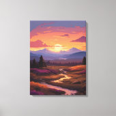 穏やかな流れ キャンバスプリント (正面)