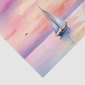 穏やかな海でのセーリング 薄葉紙 (詳細)