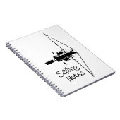 穏やかな海に反射するヨット ノートブック (右側)