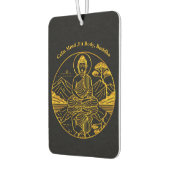 穏やかな海に反射する穏やかな仏像姿 カーエアーフレッシュナー (左)