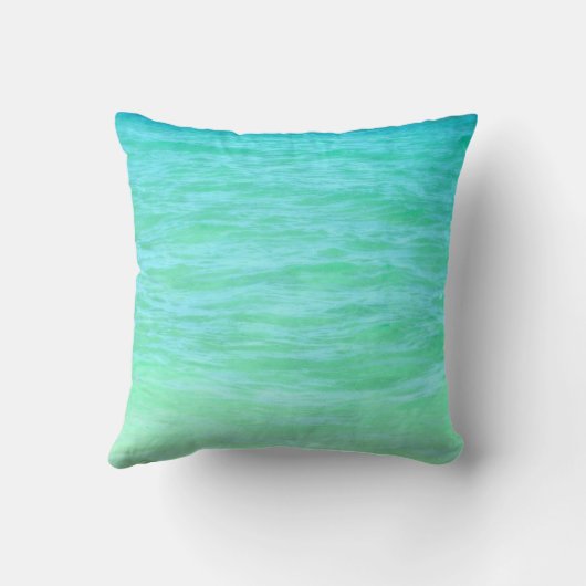 穏やかな海のビーチの枕を保って下さい クッション (裏面)