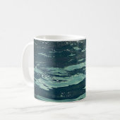 穏やかな海の波 静かな海洋風景 コーヒー コーヒーマグカップ (正面左)