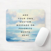 穏やかな海の海の絵を描日の出カスタムのメッセージ マウスパッド (マウス)