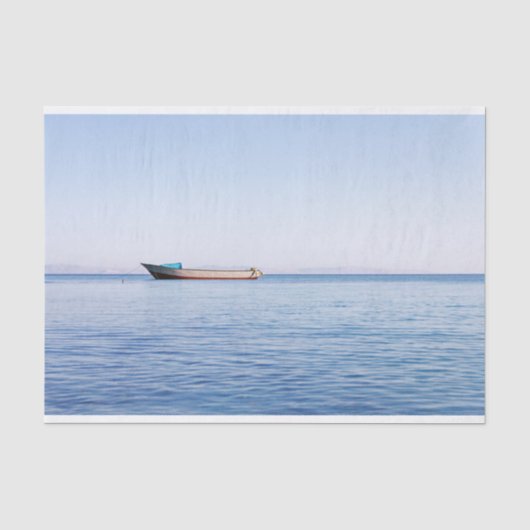 穏やかな海の船 薄葉紙 (正面)