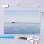 穏やかな海の船 薄葉紙 (クラフト)