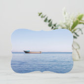 穏やかな海の魚釣りボート 招待状 (スタンド正面)