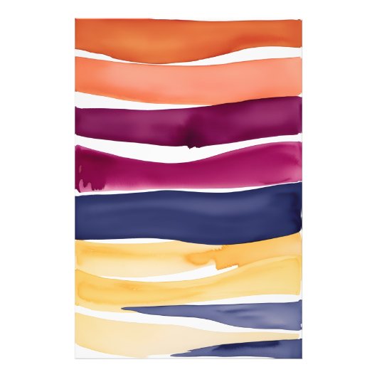 穏やかな海交響曲：抽象芸術波インスパイア- フォトプリント            (正面)