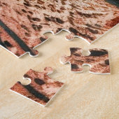 穏やかな海岸の夕日 ジグソーパズル (側面)