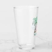 穏やかな海岸を楽しむビーチテーマアート タンブラーグラス (右)