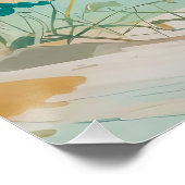 穏やかな海岸景色 ポスター (コーナー)