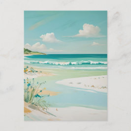 穏やかな海岸景色 ポストカード