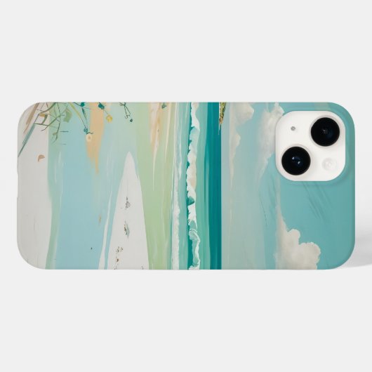 穏やかな海岸景色 Case-Mate iPhoneケース (裏面 (横))