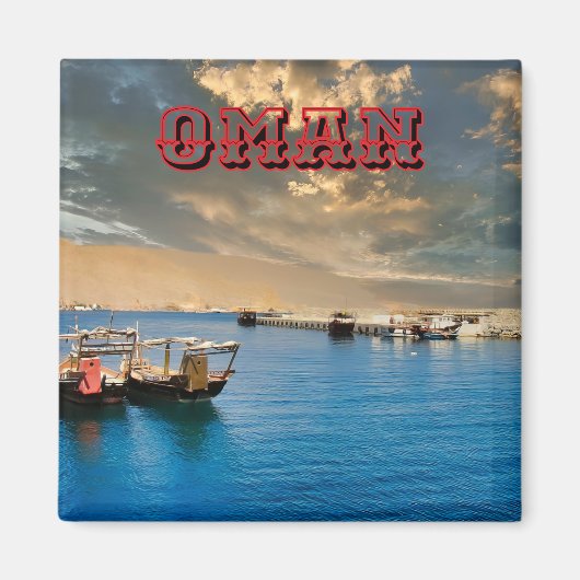 穏やかな海岸楽園 マグネット (正面)