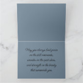 穏やかな海岸越え超リアルムーンレイズ カード (内部)