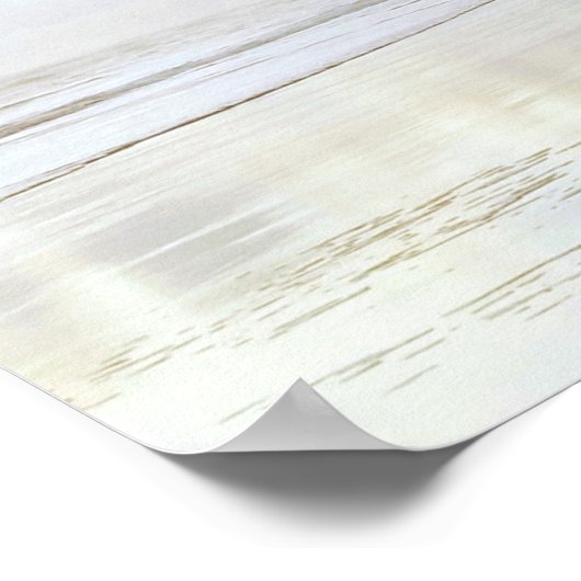 穏やかな海岸風景 ポスター (角)