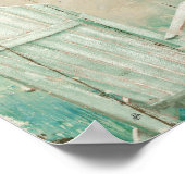 穏やかな海岸 ポスター (角)