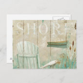 穏やかな海岸 ポストカード (正面/裏面)