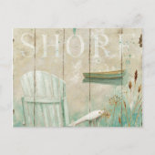 穏やかな海岸 ポストカード (正面)