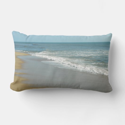 穏やかな海岸 ランバークッション (正面)