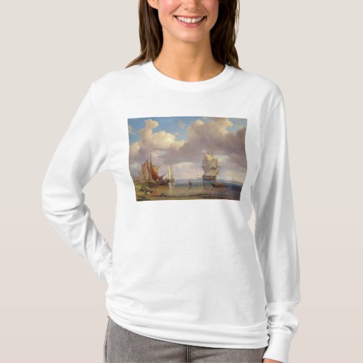 穏やかな海1836年 Tシャツ (正面)