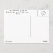 「穏やかな海」のはがき ポストカード (裏面)