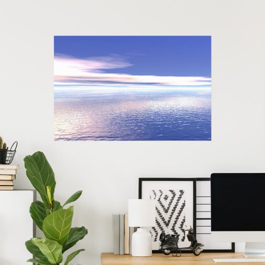 穏やかな海 ポスター (ホームオフィス)