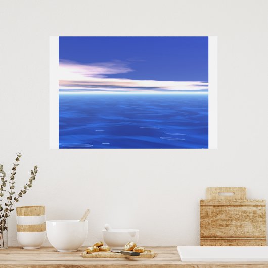 穏やかな海 ポスター (キッチン)