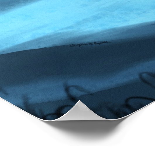 穏やかな海 ポスター (角)