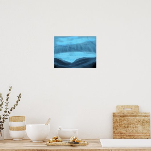 穏やかな海 ポスター (キッチン)