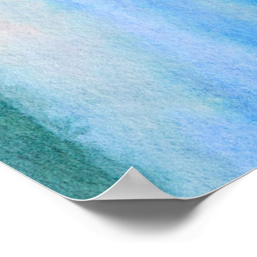 穏やかな海 ポスター (角)